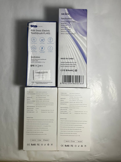 Back packaging and specifications of the four-piece family oral care bundle
