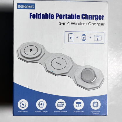Side of charger box showing flat and folded configurations