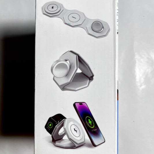 Back of charger packaging showing charging outputs and Type-C specifications